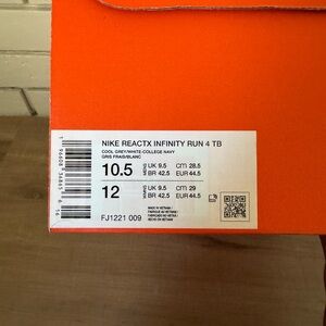 Nike React Infinity Run 4 TB in Cool Grey and White